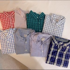 Lot of 8 J. Crew XL Casual Button-Down Shirts EUC
